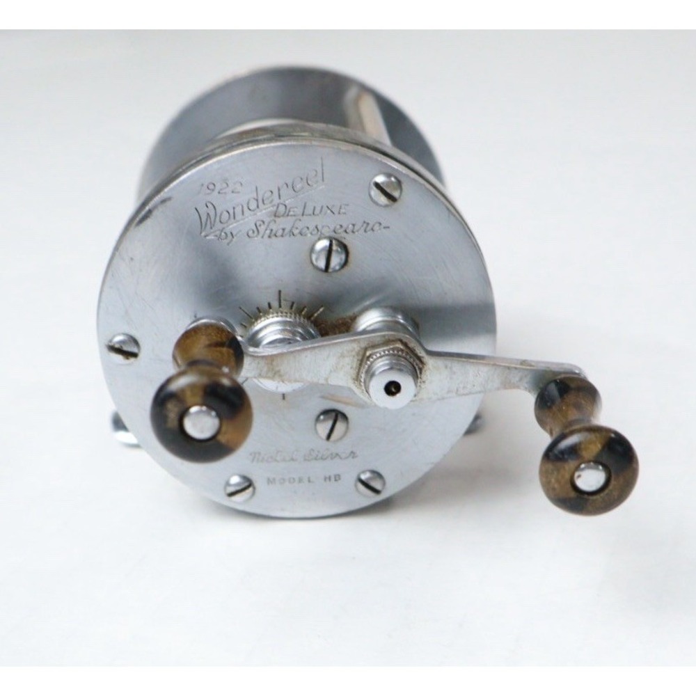 VTG Shakespeare 1922 Wondereel Deluxe Nickel Silver Model HB Fishing Reel